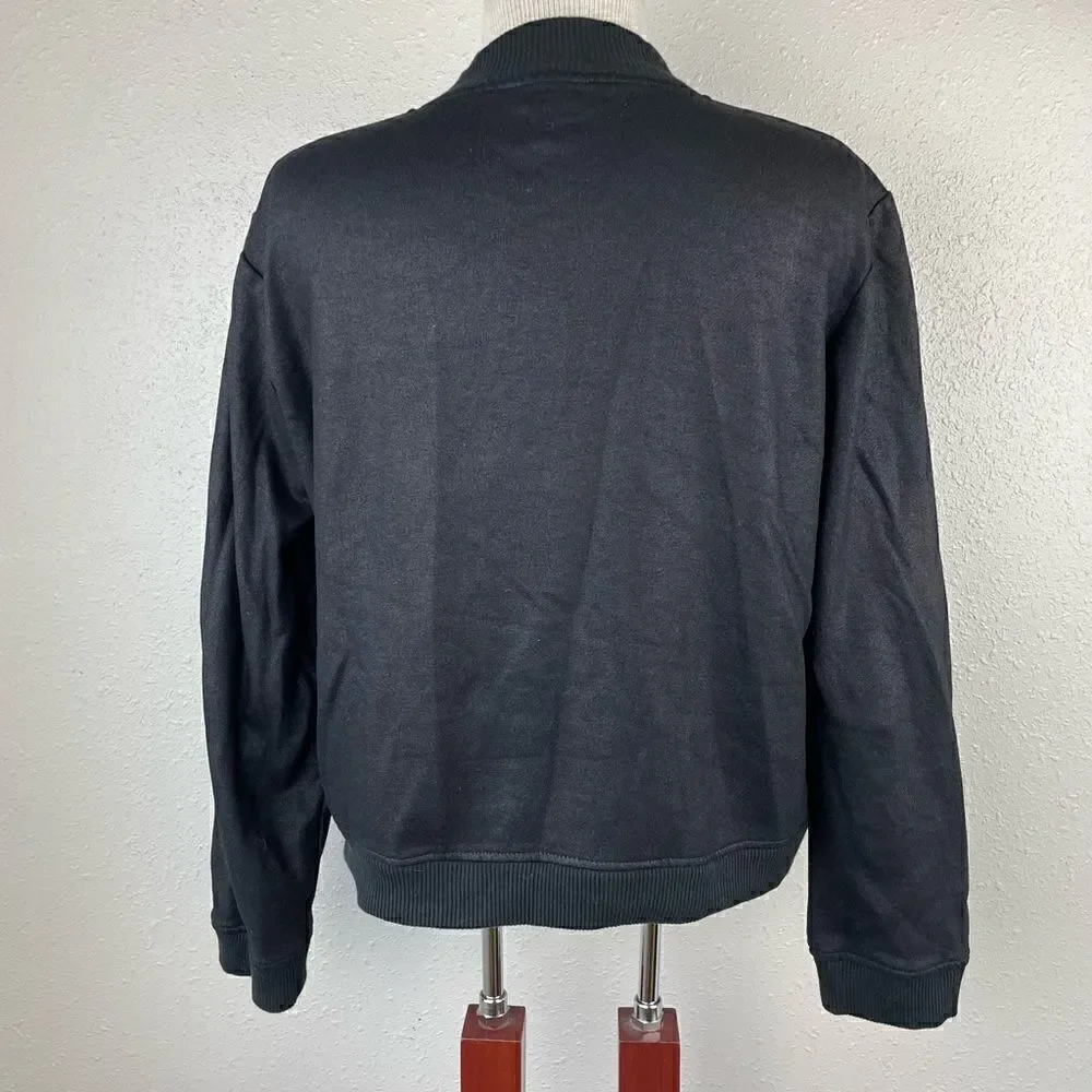 Jones New York Diagonal Zip Jacket Size L